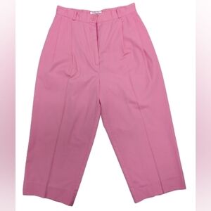 Tabi International vintage Barbie pink high rise wide leg cropped trousers